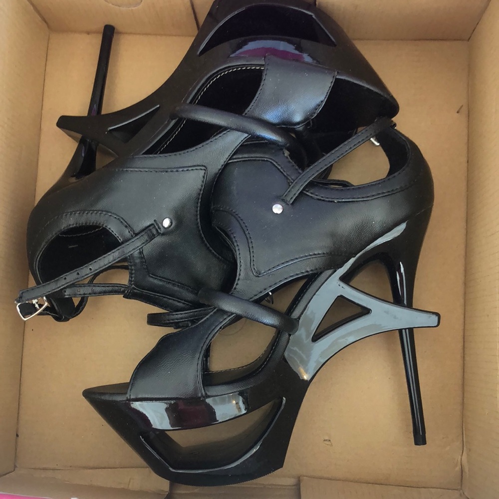 Black stilettos